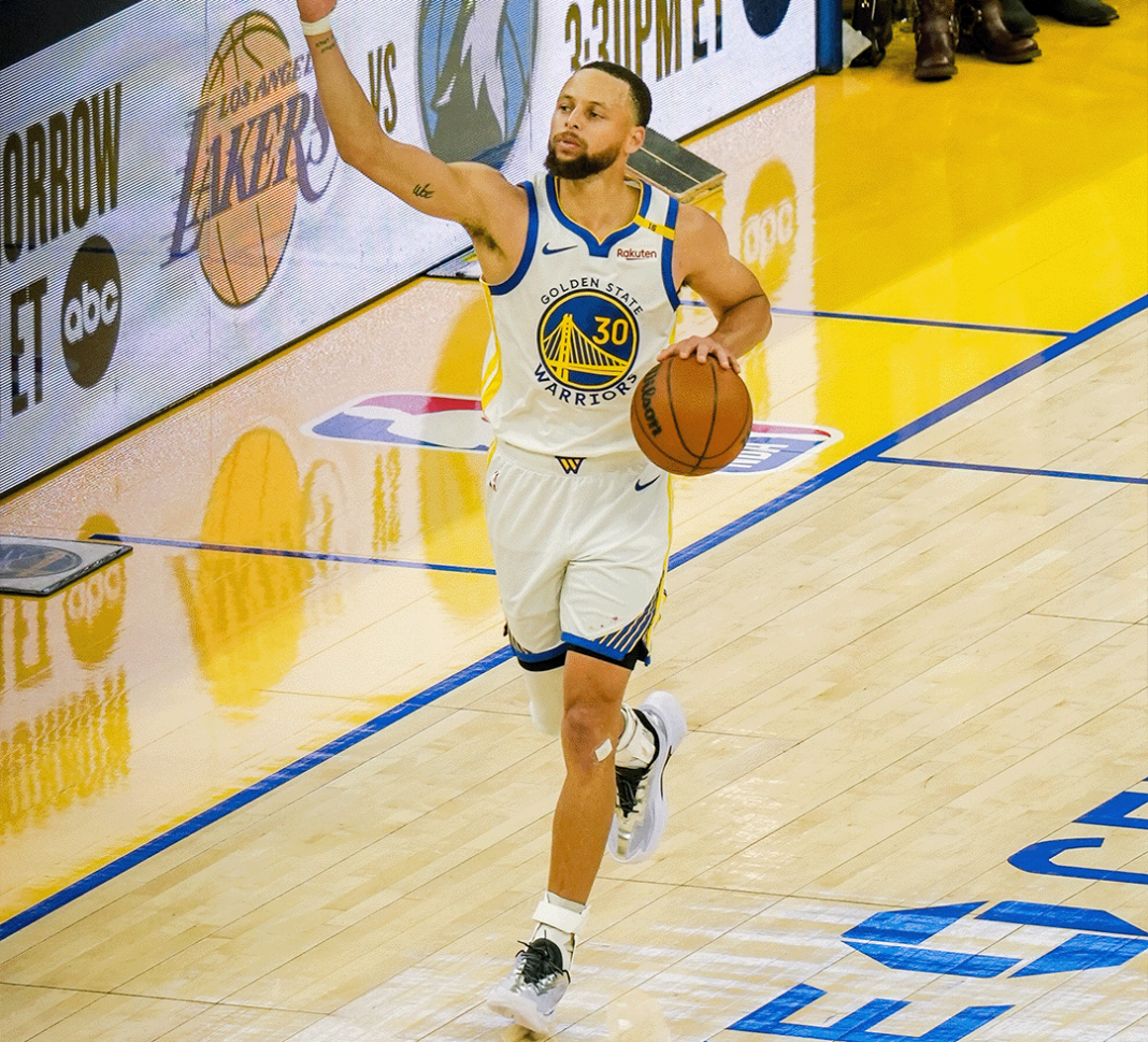 Stephen Curry en un partido.